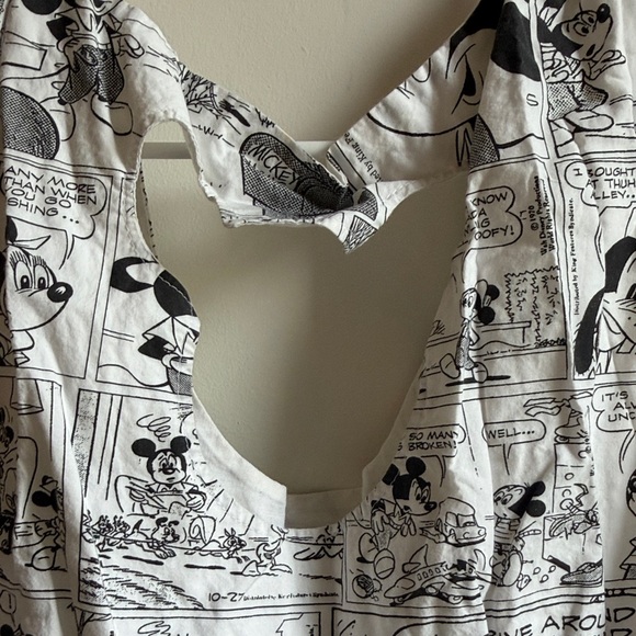 Custom Mickey Black and White Graphic Print Dress - Picture 4 of 5